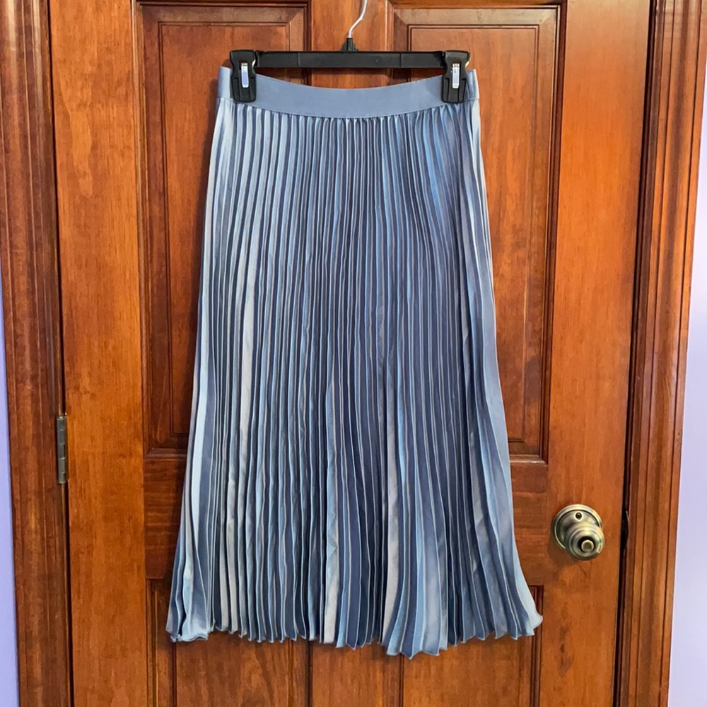 Periwinkle Pleated Skirt